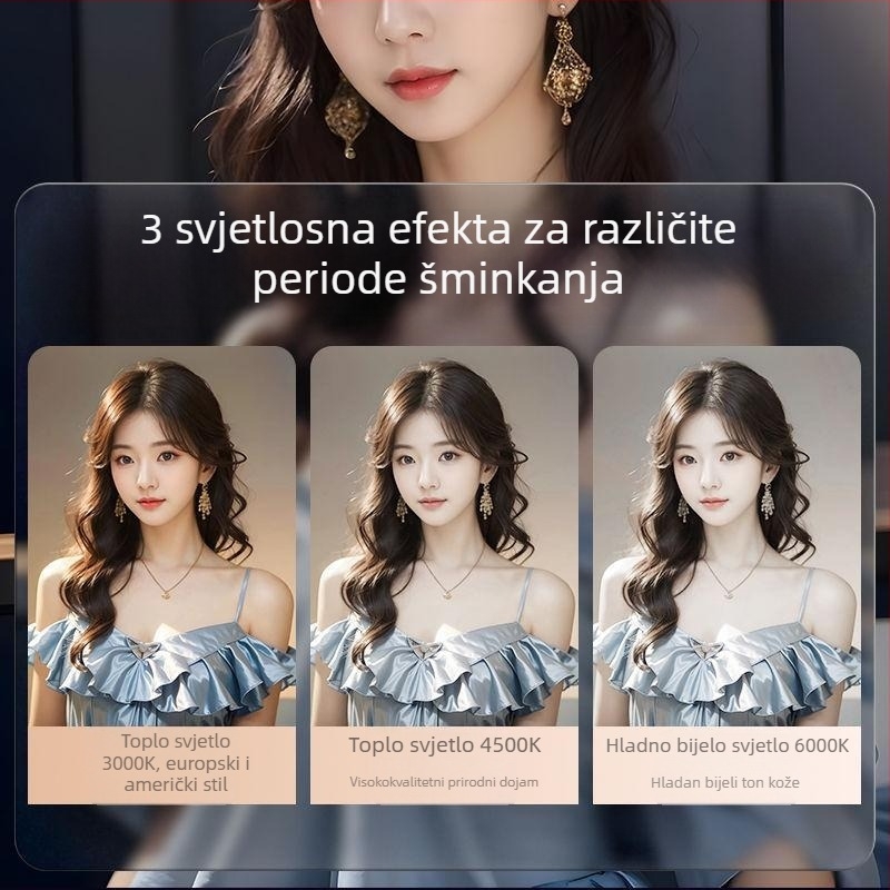 Profesionalni komplet rasvjete za livestream, fotografiju i video, mek difuzni svjetlo, ravno dopunsko svjetlo, osvjetljenje za nakit
