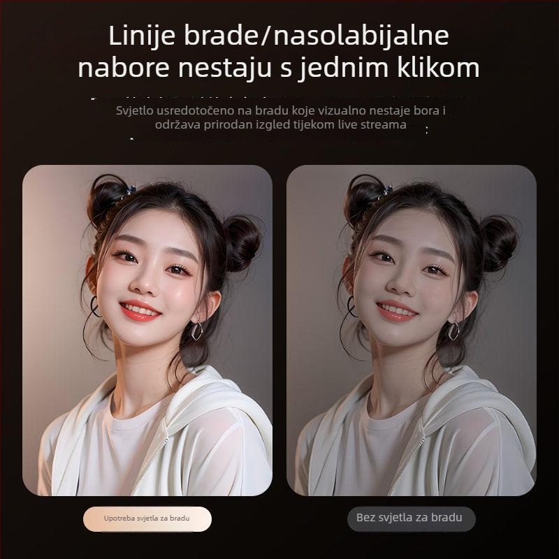 Profesionalni komplet rasvjete za livestream, fotografiju i video, mek difuzni svjetlo, ravno dopunsko svjetlo, osvjetljenje za nakit