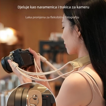 Crossbody torba za kameru, ultra lagana, proširiva zapremina, poliester materijal, za DSLR i bez ogledala kamere, unisex, gradski minimalistički stil