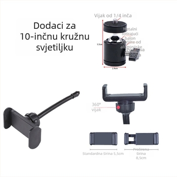 SH-d1 – kružno USB LED svjetlo za livestream i fotografiju, tri boje temperature, 220V, ispod 10W