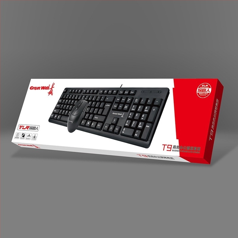 Žično set tipkovnice i miša – 1600dpi optički senzor, ergonomski dizajn, USB kabel 1,5 m, pogodno za prijenosno računalo, kućnu, uredsku i gaming upotrebu