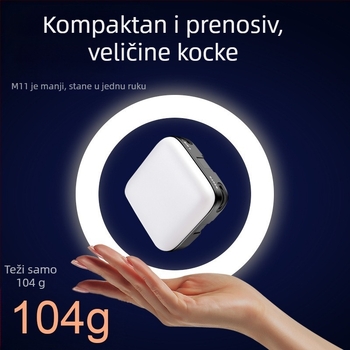 M11-rgb mini lampica za telefon, USB Punjiva, 4.5W, tri postavke temperature, prijenosno za fotografiranje i livestreamanje