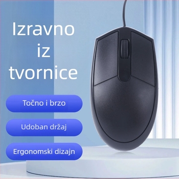 Žični USB miš, 1200 DPI, 3 tipke, 1,2 m kabel