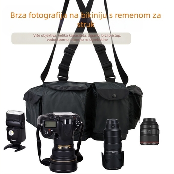 Tašna za fotoaparat SLR u pojasu, najlon, model yd1227, kompatibilna sa SLR fotoaparatom i 70–200 mm objektivom