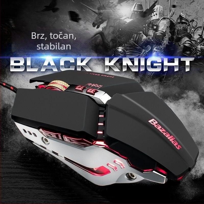 Žični gaming optički miš, 3500 DPI, 6 tipki, USB, za desktop računalo