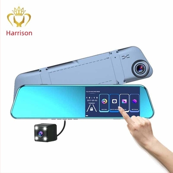 Harrison H10 dash cam – prednja i stražnja dvostruka snimka, 1080p, 4,5-inčni dodirni zaslon, 150° vidno polje, ciklično snimanje