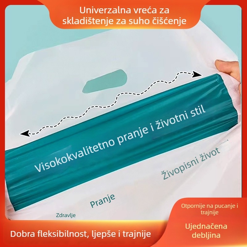 Plastične vrećice za kemijsko čišćenje, vreće za odjeću, dvostruka debljina 6 silk, podrijetlo: Shandong, Kina