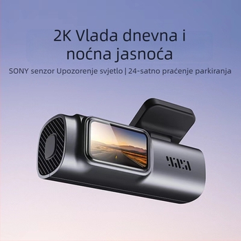 Dash Cam s jednim objektivom, Wi‑Fi, 170° vidno polje, 2160P video, 14MP fotografije, nadzor parkiranja i petljasto snimanje