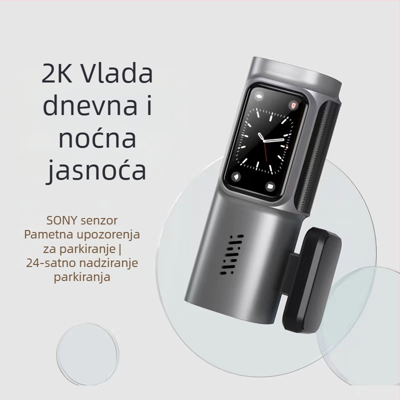 Dash Cam s jednim objektivom, Wi‑Fi, 170° vidno polje, 2160P video, 14MP fotografije, nadzor parkiranja i petljasto snimanje
