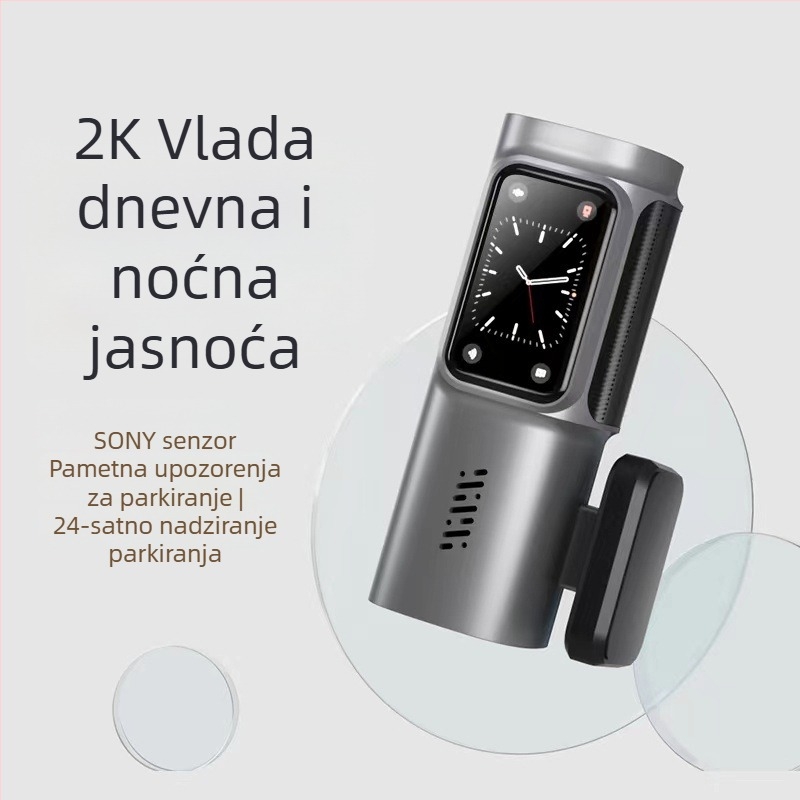 Dash Cam s jednim objektivom, Wi‑Fi, 170° vidno polje, 2160P video, 14MP fotografije, nadzor parkiranja i petljasto snimanje