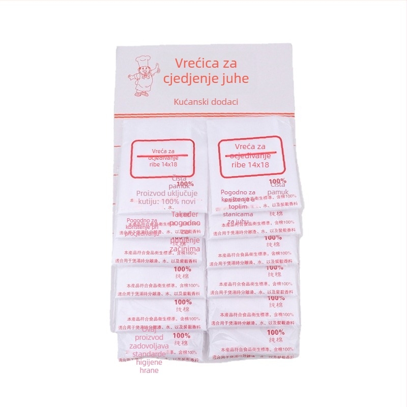 Jednokratna netkana vrećica za juhu s logom – sitotisak, prilagodljiva opskrba, različiti netkani materijali na upit