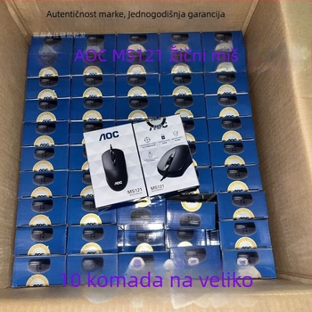 Žični kancelarijski miš s USB priključkom, 1000 DPI, 4 tipke, ergonomski, kompatibilan s laptopom