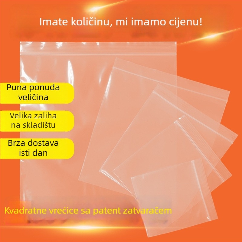 Kvadratne vrećice sa samouzavaranjem, novi materijal, opća namjena pakiranja, duljina zatvaranja 1,5–2 cm, marka Lishimao