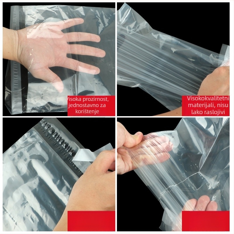 PE zatvara vrećice za pakiranje nakita, namijenjene pakiranju darova, duljina zatvaranja 2 cm