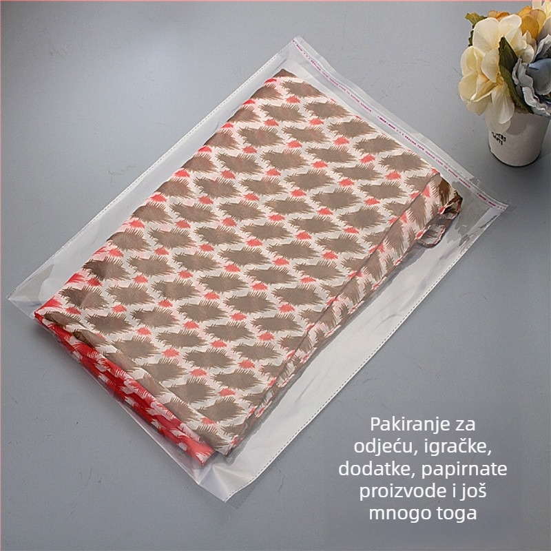 OPP prozirna samoljepljiva vrećica za pakiranje, prilagođeni tisak logotipa, gravurna tisk, uzorci na zahtjev