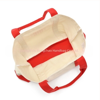 Platnena tote torba s našivenim dnom, ekološka torba za rame, sitotisk logotipa, prilagodljiva, universalna ambalaža