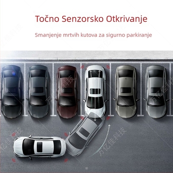 12V vizualna kamera za retrovizor s radarom, 1080P AHD, 2-u-1 integrirana, Model W-017