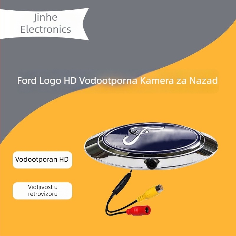 Zadnja kamera Ford Ranger pickup, HD CCD, 12V, 145° vidno ugao, rezolucija 780×460, metalno kućište, težina 500 g