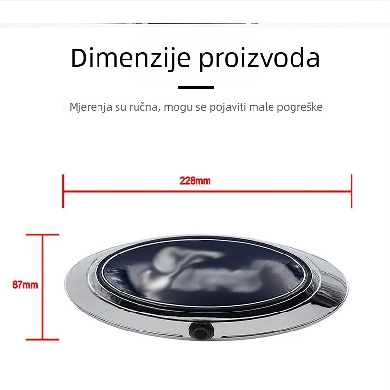 Zadnja kamera Ford Ranger pickup, HD CCD, 12V, 145° vidno ugao, rezolucija 780×460, metalno kućište, težina 500 g