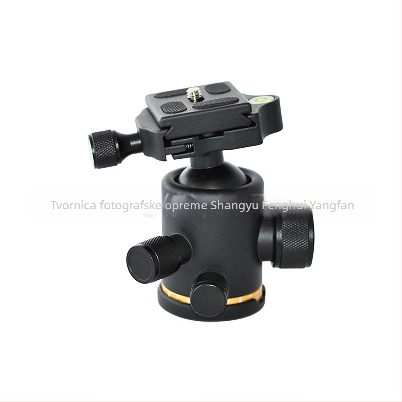 DSLR sferna glava za kameru, panoramska univerzalna stabilizacijska glava za stativ, 360° rotacija, težina 0,45 kg, aluminijska legura, kompatibilno s Micro SLR, s konverzijskim vijkom