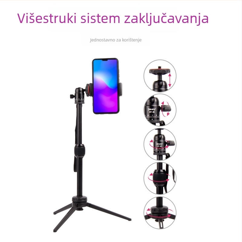 Stativ MT-68 od aluminijske legure, 2 segmenata, kuglična glava, nosivost 2–5 kg