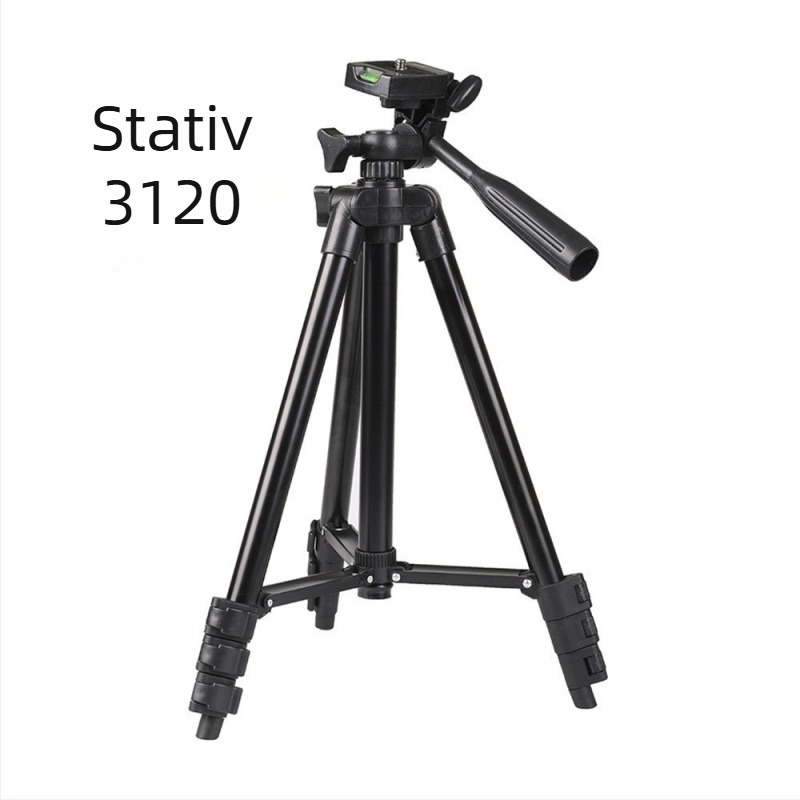 3120 Mobilni tripod za livestream s 3-osi gimballom, 3-sekcijski željezni stalak, težina 420 g, nosivost do 2 kg