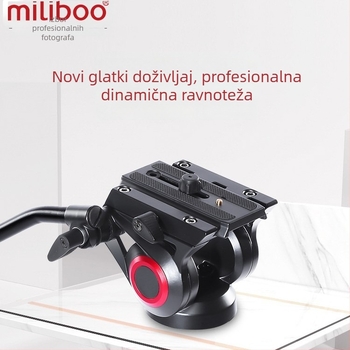 Miliboo 801 Druga generacija Profesionalna PTZ glava s hidrauličkim amortizerom - aluminijska legura, 360° horizontalno, 165° vertikalno, 10 kg, kompatibilno s Mibo