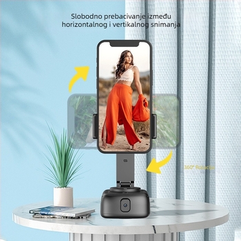 Vernon Q11 360°/90° pan-tilt držač za telefon s AI prepoznavanjem lica i automatskim praćenjem (ABS)