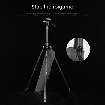 Karbonski foto-tripod s hidraulnom gimbal glavom, 4 sekcije, ploča za brzo otpuštanje