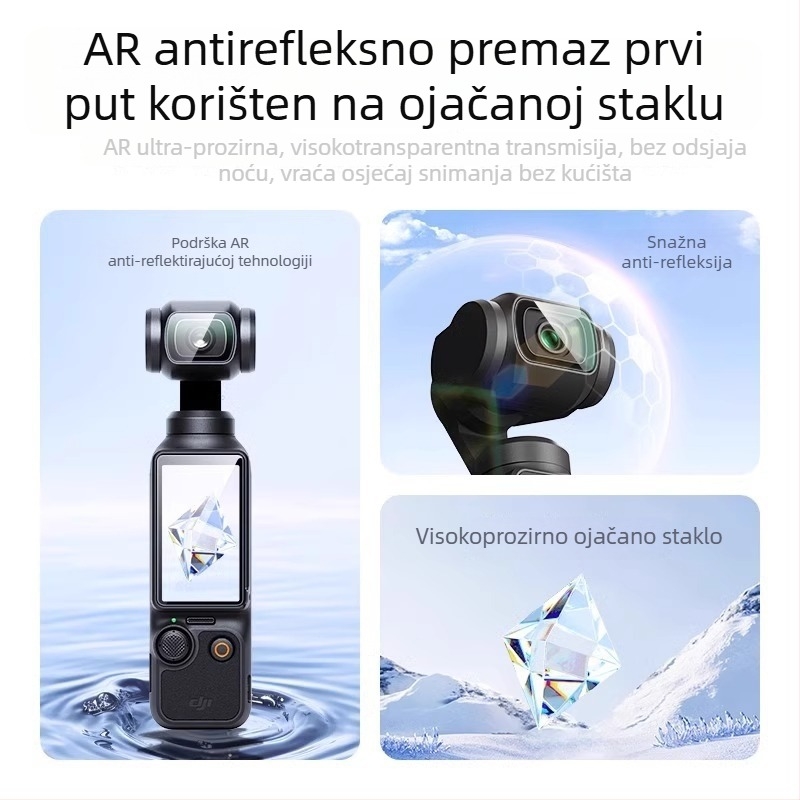 DJI Pocket 3 zaštitnik zaslona – kaljeno staklo, HD prednja membrana, Magic kale