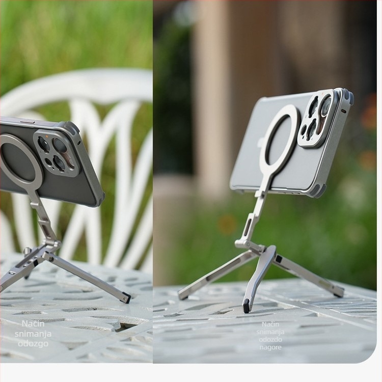 Magnetski sklopivi držač telefona za snimanje iznad, anti-šok, ABS materijal