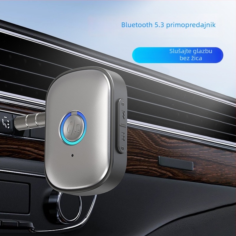 Bluetooth automobilskog audio prijemnika s USB-C sučeljem, napajanje 5V, ciklično reproduciranje, ABS kućište, modeli W1/W2