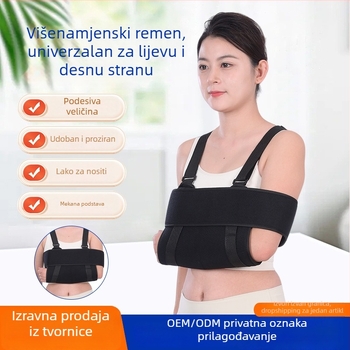 Nadlaktni nosilac podlaktice s fiksacijom ramena i lakta, poliester, model Zd-541484, moguć ispis logotipa