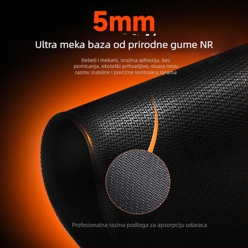 Meetion gaming podloga za miš – prirodni kaučuk, protuklizna površina, jednostrana, OEM prilagodba, moguć ispis logotipa