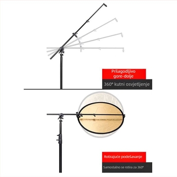 Karbonski križni nosač za reflektore – Studijska oprema za fotografiju i video