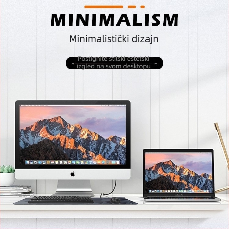 M1 Velika podloga za miš, prirodna guma, podloga s kalkulatorom, otisak toplinskog prijenosa