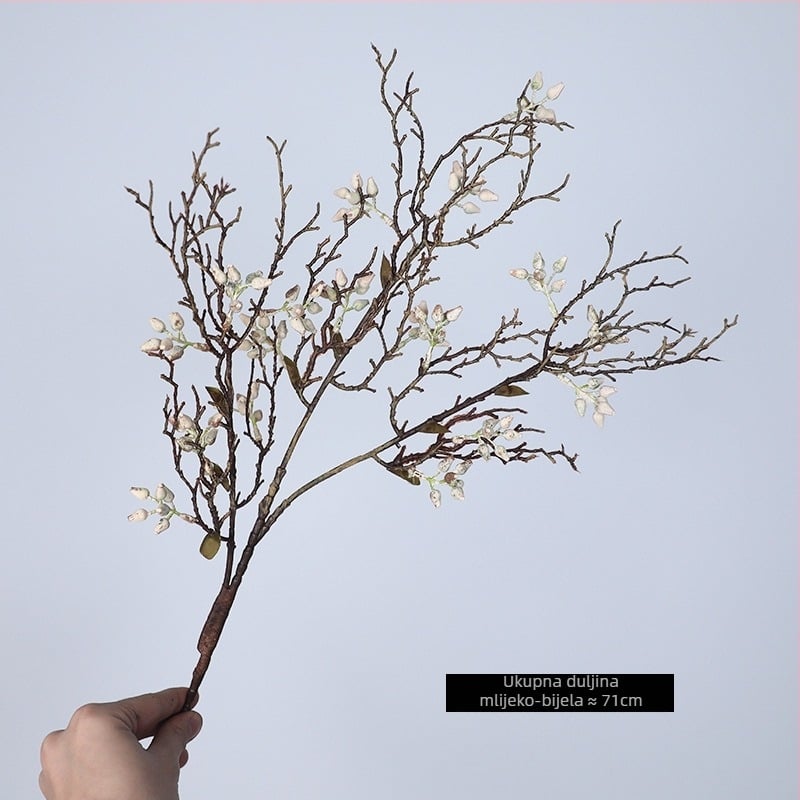 Mohaige umjetna grančica s plodovima – jedinstvena grančica za vjenčanja, dvoranu, vanjske prostore i rekvizite za fotografiju; Materijal: plastika; Obrada: stiliziranje, injekcijsko oblikovanje; Raznolikost 1326527568