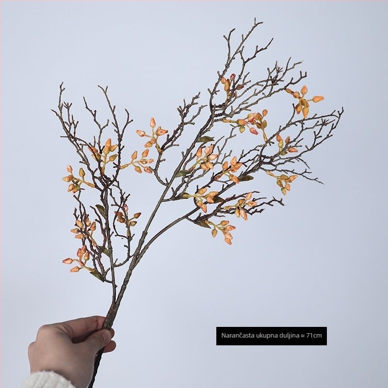 Mohaige umjetna grančica s plodovima – jedinstvena grančica za vjenčanja, dvoranu, vanjske prostore i rekvizite za fotografiju; Materijal: plastika; Obrada: stiliziranje, injekcijsko oblikovanje; Raznolikost 1326527568
