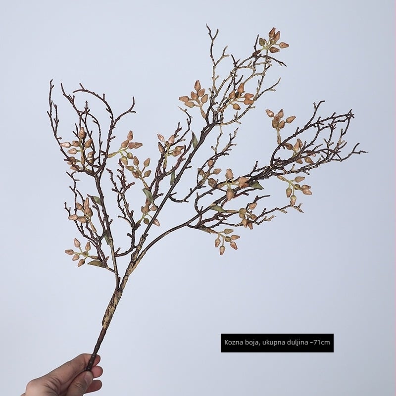 Mohaige umjetna grančica s plodovima – jedinstvena grančica za vjenčanja, dvoranu, vanjske prostore i rekvizite za fotografiju; Materijal: plastika; Obrada: stiliziranje, injekcijsko oblikovanje; Raznolikost 1326527568