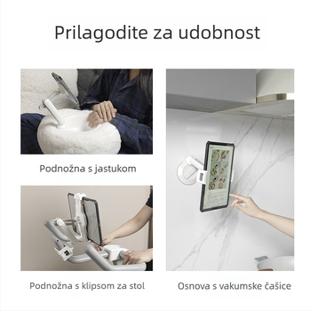Happy stolni držač za telefon i tablet QR2 serija s brzim oslobađanjem, metal/ABS, kompatibilan s QR serijom, opći stil