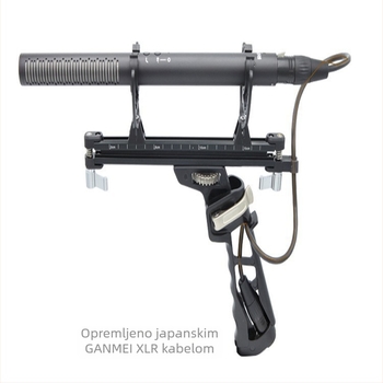 Držač za mikrofon – otporan na vjetar, apsorpcija udaraca, trodijelni set za snimanje na otvorenom, lagani dodaci, težina 650 g