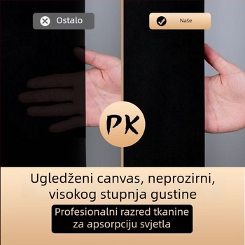 Pozadina za fotografiranje proizvoda – apsorpcija svjetla, plišasta flokirana površina, materijal: tkanina