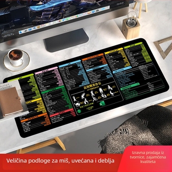 Velika podloga za stol od prirodnog kaučuka, protivklizna površina, prijenos topline, OEM prilagodljivo