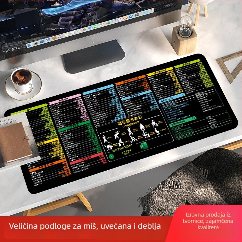 Velika podloga za stol od prirodnog kaučuka, protivklizna površina, prijenos topline, OEM prilagodljivo