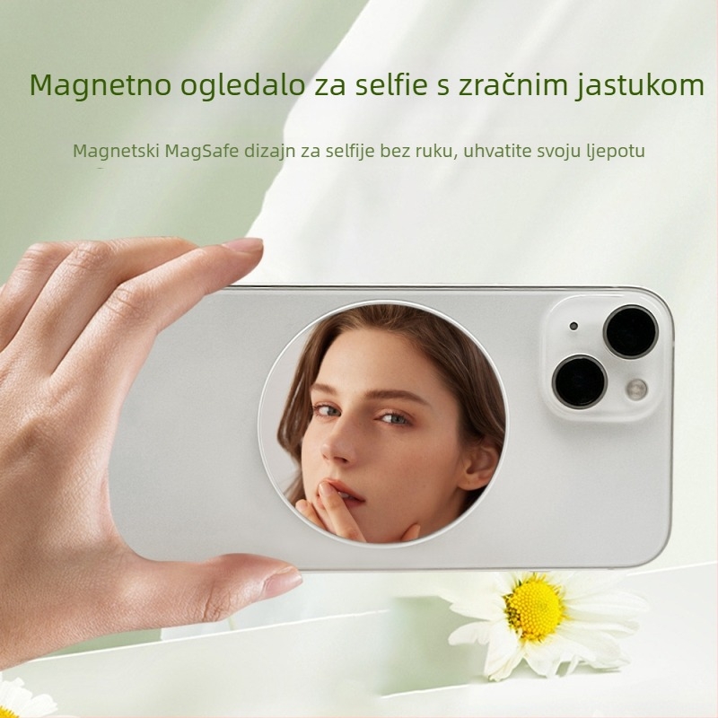 MagSafe Apple prsten držač s prijenosnim stolnim stalkom i ogledalom za selfie za iPhone