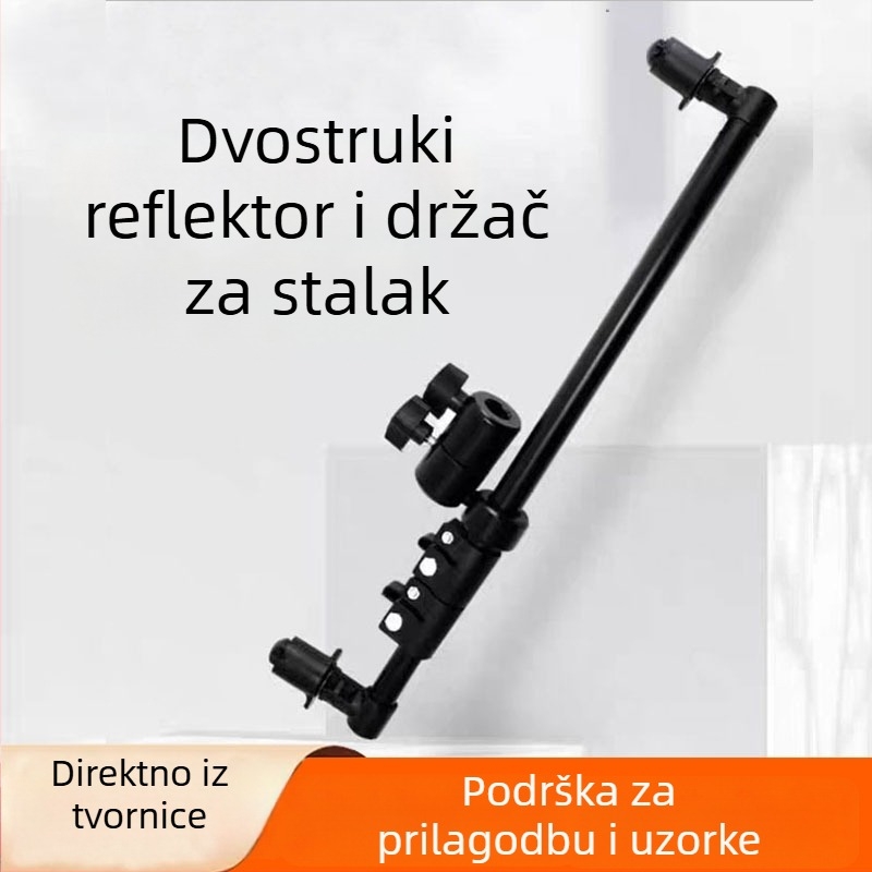 Stativ reflektora za fotografiju s aluminijskim legurama, križnim nosačem i pločom za blokiranje svjetla, za vanjsku portretnu i proizvodnu fotografiju (Brand: YIDA; Model: Reflector bracket; Materijal: aluminijska legura)