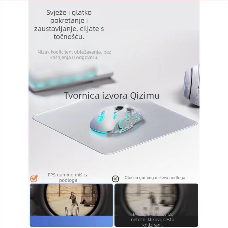 Mala podloga za miš, tkaninska tekstura, jednostrana, japanski minimalistički stil, potpora zapešća