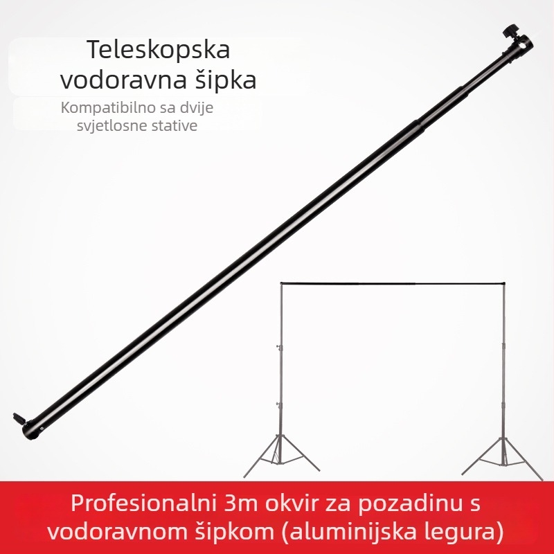 Teleskopska pozadinska križna šipka, aluminijska legura, jedna šipka