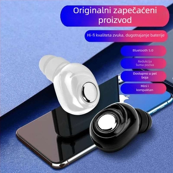 L16 bežične Bluetooth slušalice, mono uho, in-ear dizajn, za automobil, stereo zvuk, Bluetooth 5.0, IPX4, trajanje do 4 sata