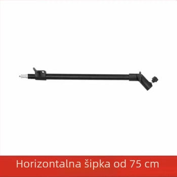 Nadgradni stalak za mobitel za snimanje — metalna konstrukcija, nosivost 4 kg, radna visina 49–280 cm, duljina cijevi 2.1/2.6/2.8 m, 2 sekcije